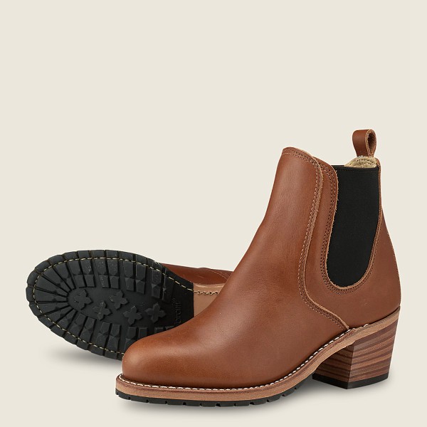 Red Wing Heritage Bot Bayan - Harriet - Heeled Boundary Deri - Kahverengi - 01FTEUYLM